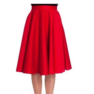 Hell Bunny red circle skirt pinup